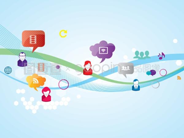 社交媒體中的通信技術服務